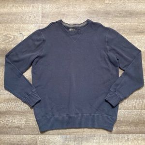 Eddie Bauer Blue-Gray Oversized Cotton Crewneck Sweater XL